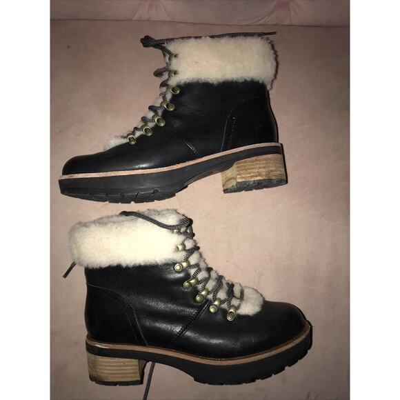 Kork Ease Leather With Sheepskin Lining Cooper Boots Size 7M - Picture 8 of 9